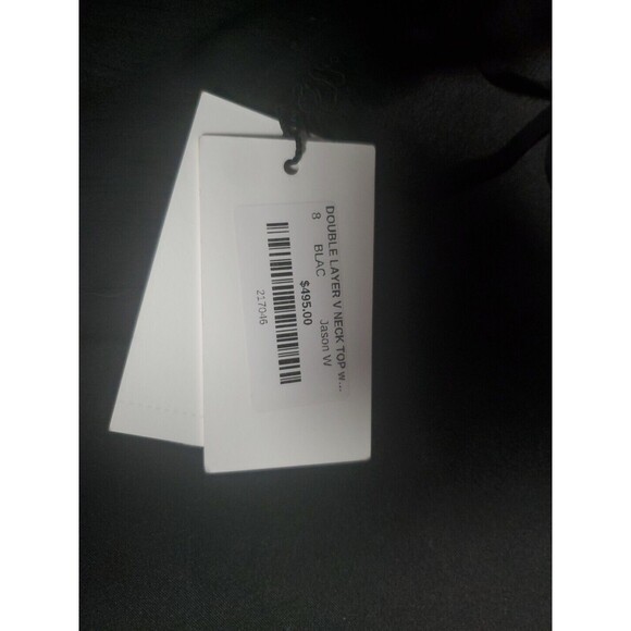 Jason Wu Double Layer V Neck Silk Strappy Tank Top Blouse Size 8 NWT NEW - Picture 6 of 13